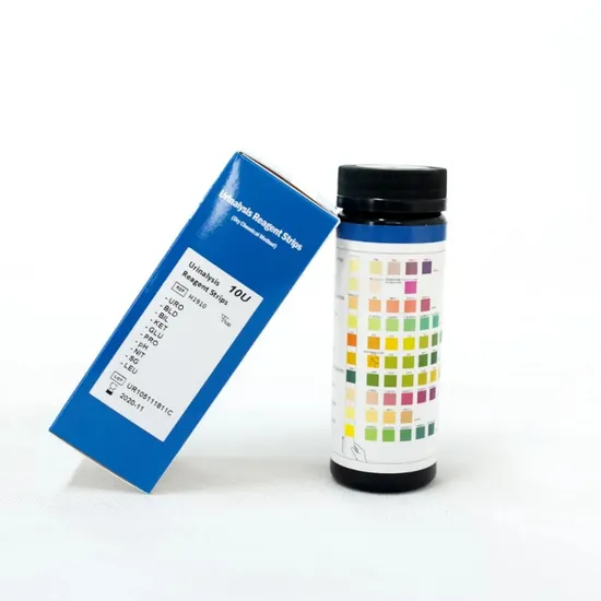 10 パラメータ尿検査試薬ストリップ